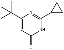6-(叔丁基)-2-环丙基嘧啶-4-醇, 874880-34-9, 结构式