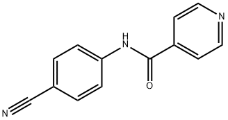 N-(4-cyanophenyl)-4-pyridinecarboxamide Struktur