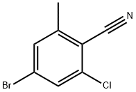 4-溴-2-氯-6-甲基苄腈, 877149-06-9, 结构式