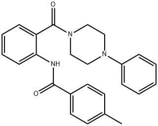 4-methyl-N-[2-(4-phenylpiperazine-1-carbonyl)phenyl]benzamide