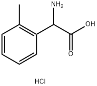 RS-2-甲基苯甘氨酸盐酸盐 结构式