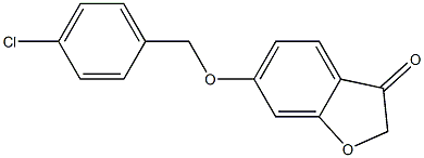6-[(4-chlorophenyl)methoxy]-1-benzofuran-3-one Structure