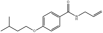 N-allyl-4-(3-methylbutoxy)benzamide Structure