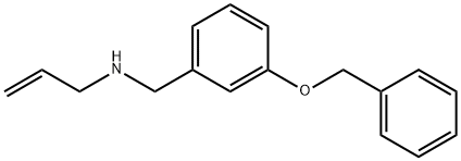 {[3-(benzyloxy)phenyl]methyl}(prop-2-en-1-yl)amine Struktur