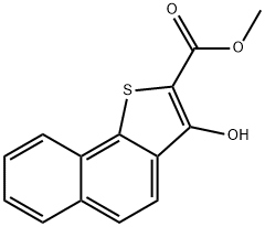 3-hydroxynaphtho[1,2-b]thiophene-2-carboxylic acid methyl ester Struktur
