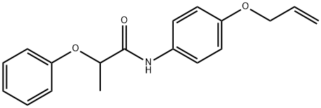 2-phenoxy-N-(4-prop-2-enoxyphenyl)propanamide Structure