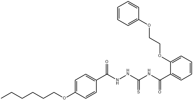 881579-39-1 N-({2-[4-(hexyloxy)benzoyl]hydrazino}carbonothioyl)-2-(2-phenoxyethoxy)benzamide