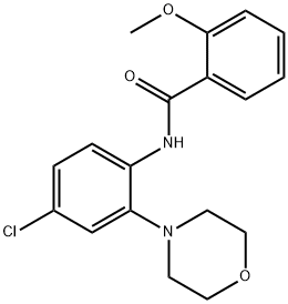 N-(4-chloro-2-morpholin-4-ylphenyl)-2-methoxybenzamide Struktur