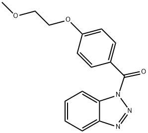 benzotriazol-1-yl-[4-(2-methoxyethoxy)phenyl]methanone Structure