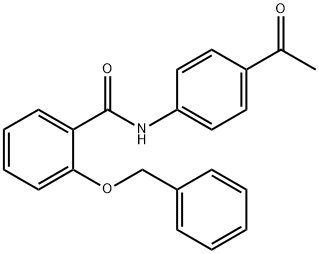 N-(4-acetylphenyl)-2-phenylmethoxybenzamide Structure