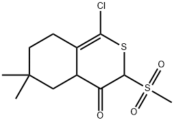 1-Chloro-3-methanesulfonyl-6,6-dimethyl-6,7-dihydro-5H-benzo[c]thiophen-4-one Structure