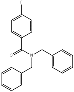 N,N-dibenzyl-4-fluorobenzamide Structure