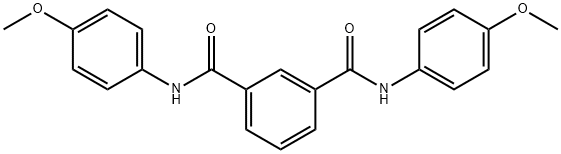 1,3-Benzenedicarboxamide,N1,N3-bis(4-methoxyphenyl)- Structure