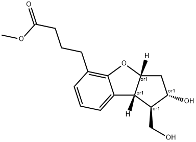 METHYL 4-((1R,2S,3AR,8BR)-2-HYDROXY-1-(HYDROXYMETHYL)-2,3,3A,8B-TETRAHYDRO-1H-CYCLOPENTA[B]BENZOFURA, 88277-19-4, 结构式