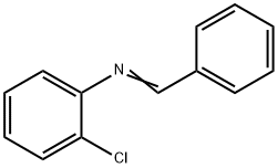Benzenamine, 2-chloro-N-(phenylmethylene)- Structure