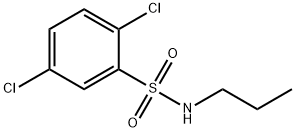 2,5-二氯-N-丙苯-1-磺酰胺 结构式