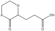 4-Thiomorpholinepropanoic acid, 3-oxo- Structure
