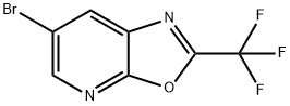 6-BROMO-2-(TRIFLUOROMETHYL)OXAZOLO[5,4-B]PYRIDINE,886373-24-6,结构式