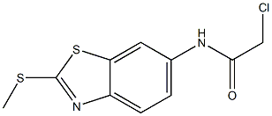2-chloro-N-(2-methylsulfanyl-1,3-benzothiazol-6-yl)acetamide,886494-01-5,结构式