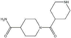 1-(piperidine-4-carbonyl)piperidine-4-carboxamide Struktur
