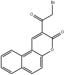 3H-Naphtho[2,1-b]pyran-3-one, 2-(bromoacetyl)- Structure