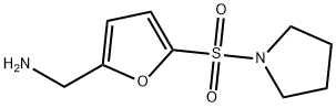 (5-pyrrolidin-1-ylsulfonyl-2-furyl)methanamine Struktur