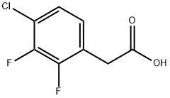 4-CHLORO-2,3-DIFLUOROPHENYLACETIC ACID Structure