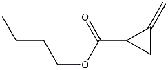 Cyclopropanecarboxylic acid, 2-methylene-, butyl ester Structure