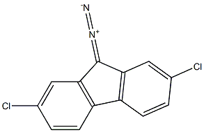 9H-Fluorene, 2,7-dichloro-9-diazo- Struktur