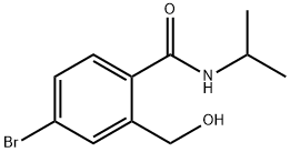N-ISOPROPYL-4-BROMO-2-HYDROXYMETHYLBENZAMIDE, 888030-75-9, 结构式