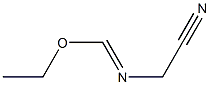 Methanimidic acid, N-(cyanomethyl)-, ethyl ester Struktur