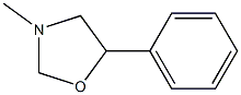 Oxazolidine, 3-methyl-5-phenyl- 化学構造式