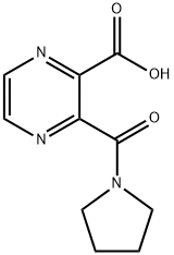 3-(吡咯烷-1-羰基)吡嗪-2-羧酸,889593-85-5,结构式