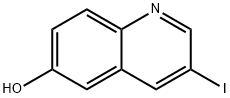 3-ヨードキノリン-6-オール 化学構造式