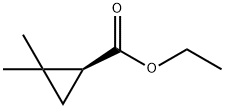 Cyclopropanecarboxylic acid, 2,2-dimethyl-, ethyl ester, (S)- Structure