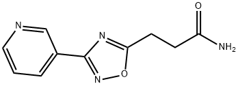 3-(3-pyridin-3-yl-1,2,4-oxadiazol-5-yl)propanamide 结构式
