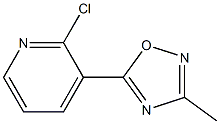 2-氯-3-(3-甲基-1,2,4-噁二唑-5-基)吡啶 结构式