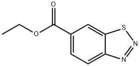 1,2,3-ベンゾチアジアゾール-6-カルボン酸エチル 化学構造式