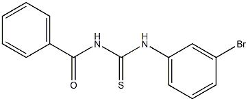 Benzamide, N-[[(3-bromophenyl)amino]thioxomethyl]- 化学構造式