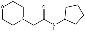 N-cyclopentyl-2-morpholin-4-ylacetamide Struktur