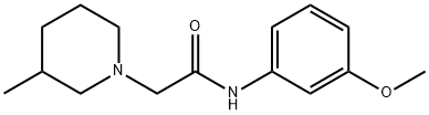 N-(3-methoxyphenyl)-2-(3-methylpiperidin-1-yl)acetamide Struktur