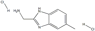 [(5-methyl-1H-benzimidazol-2-yl)methyl]amine dihydrochloride Structure