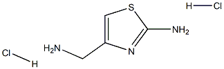 4-(氨基甲基)-1,3-噻唑-2-胺二盐酸盐 结构式