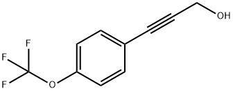3-(4-(trifluoromethoxy)phenyl)prop-2-yn-1-ol Struktur