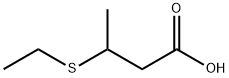 Butanoic acid,3-(ethylthio)- Struktur