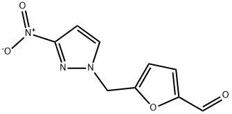5-[(3-硝基-1H-吡唑-1-基)甲基]呋喃-2-甲醛, 895930-53-7, 结构式