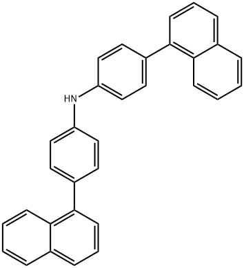 4-(Naphthalenyl)-N-[4-(1-naphthalenyl)phenyl]benzenamine Struktur
