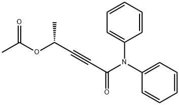 (R)-5-(diphenylamino)-5-oxopent-3-yn-2-yl acetate,899809-73-5,结构式