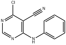 4-Chloro-6-phenylamino-pyrimidine-5-carbonitrile Struktur