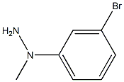 1-(3-溴苯基)-1-甲基肼,90084-67-6,结构式